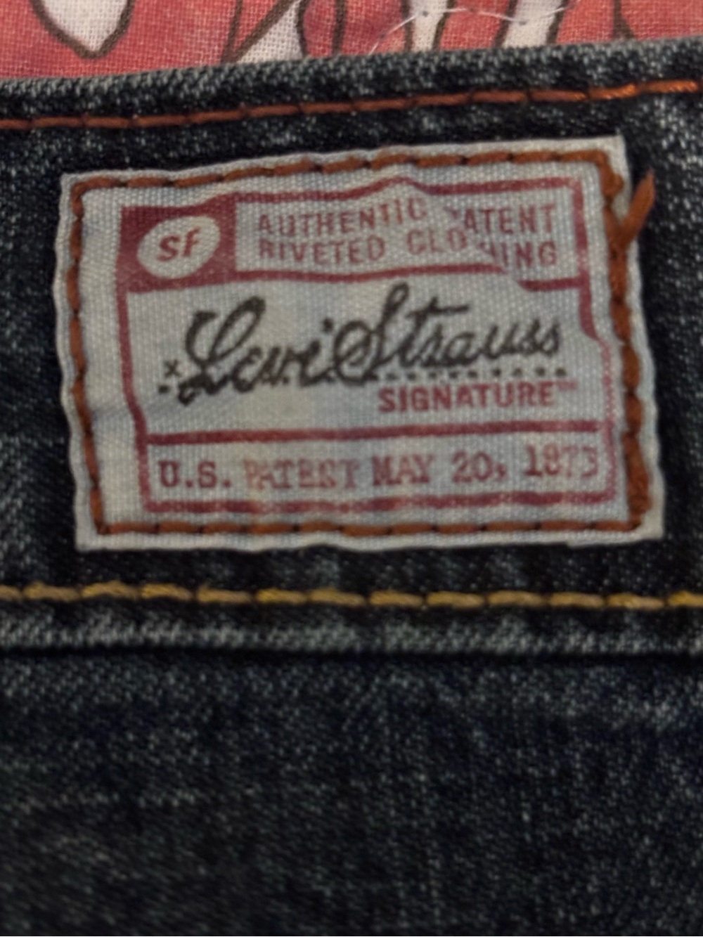 Levi Strauss Denim Maxi Skirt Women’s Dark Wash Split Hem Y2k - Picture 2 of 7